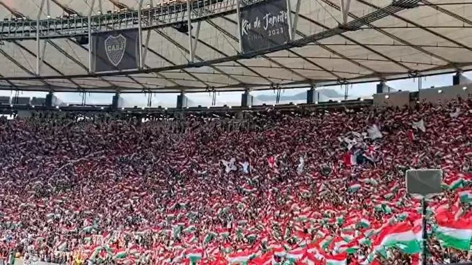 Torcida do Fluminense na final da Libertadores