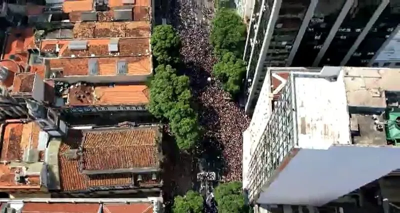 Festa oficial do Fluminense com a torcida