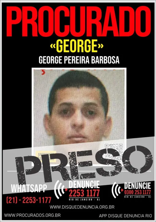 George foi preso na capital