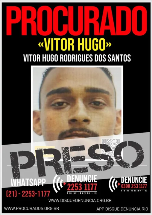CartaVitor Hugo foi preso foi preso em hospital situado em Acari