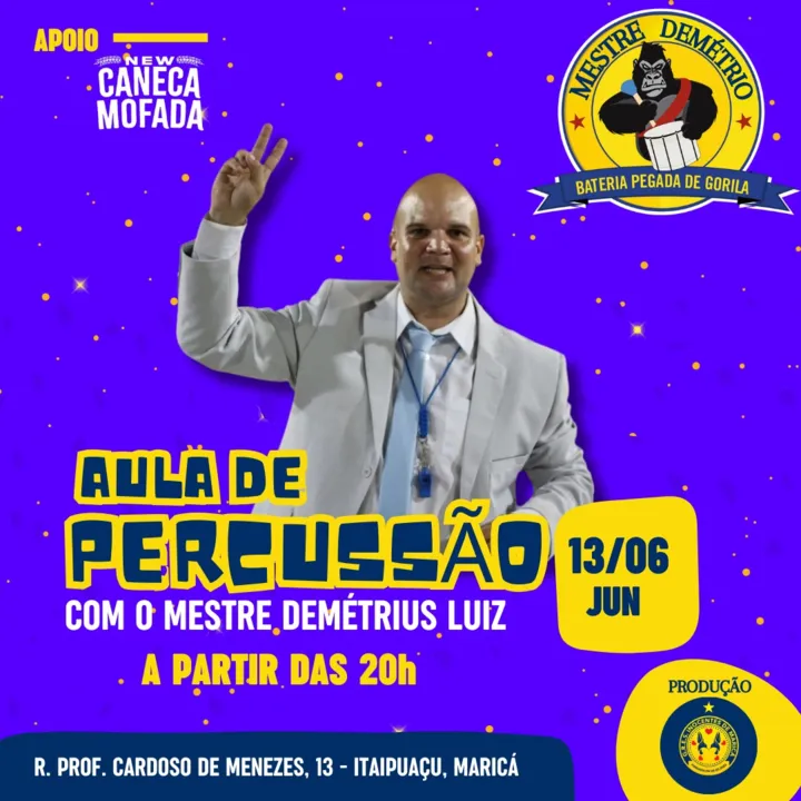 Demétrius Luiz será apresentado aos segementos da escola de Maricá