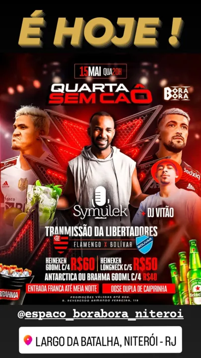 Evento será na noite dessa quarta-feira (15)