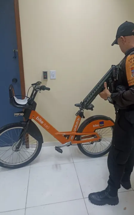 Bicicleta furtada do Itaú