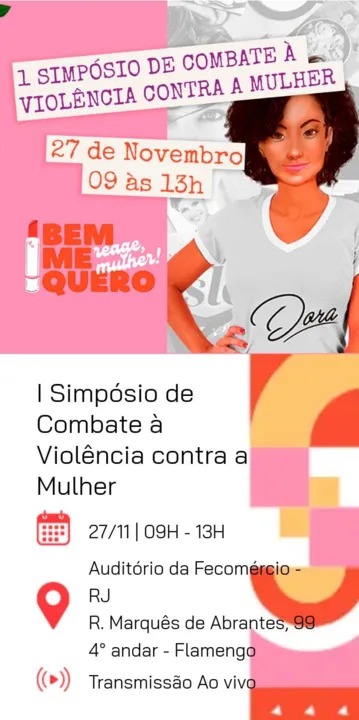 I Simpósio de Combate à Violência Contra a Mulher ocorrerá nesta segunda-feira (23)