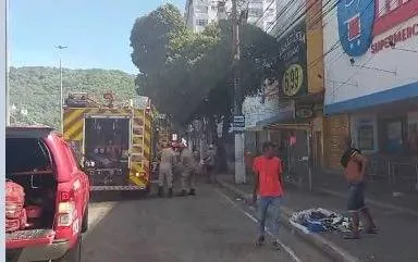 Equipe do Corpo de Bombeiros foi mobilizada