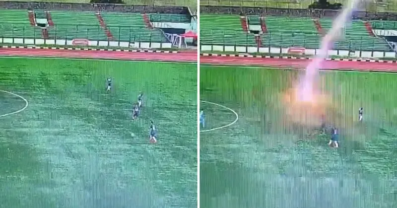 Essa é segunda vez em um ano que um jogador indonésio é atingido por um raio