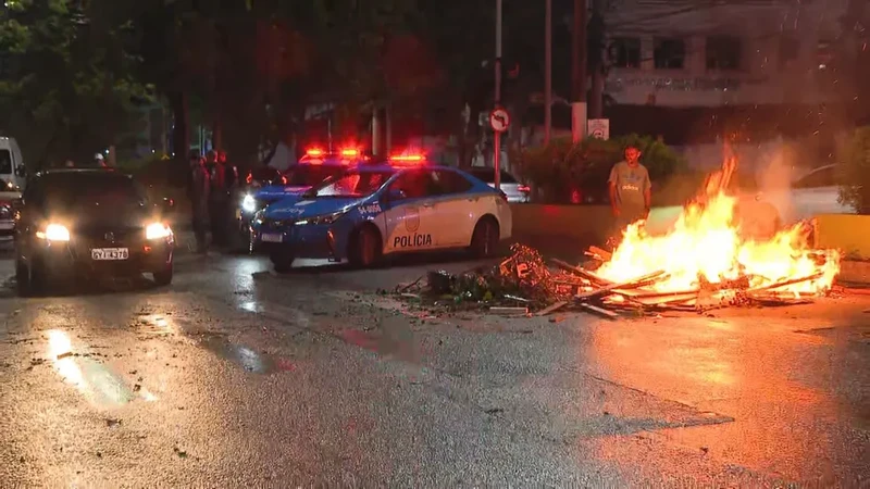 Novas manifestações voltaram a acontecer nas regiões de Niterói e SG entre a tarde e o início da noite