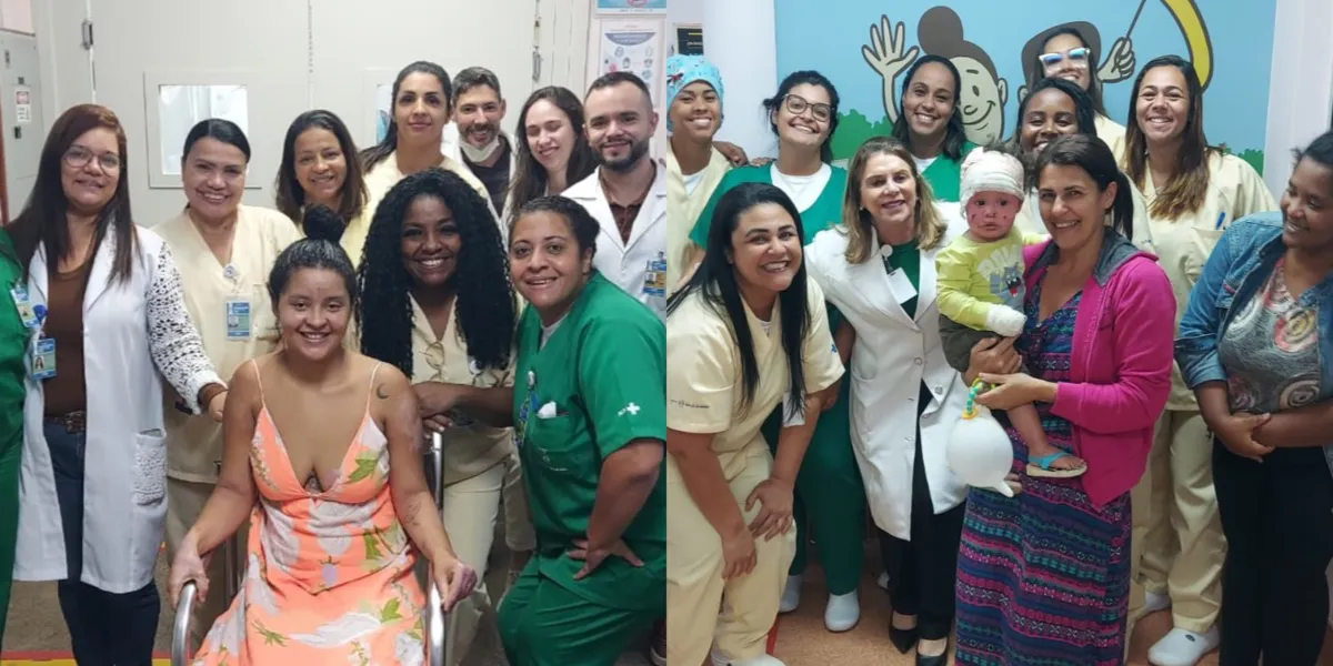 Nayara e Gean estavam internados no Hospital Estadual Alberto Torres