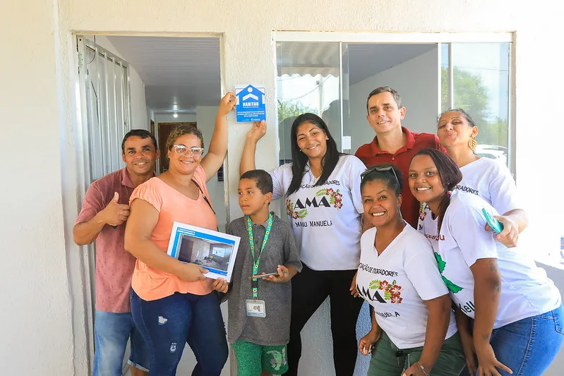 Oito proprietários tiveram suas residências reformadas pelo programa Habitar Melhorias, no Manu Manuela, em São José do Imbassaí