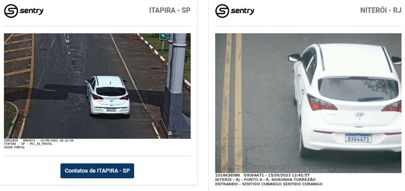 As câmeras contam com um software de análise de inteligência e reconhecimento de placas