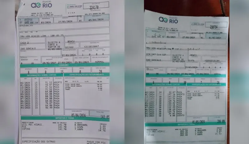 Os moradores estão sendo cobrados por um esgoto que a rua não possui