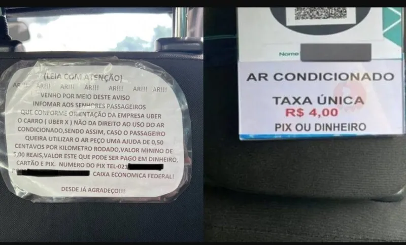 A exigência dos condutores se dá por conta do gasto extra pelo uso do ar-condicionado