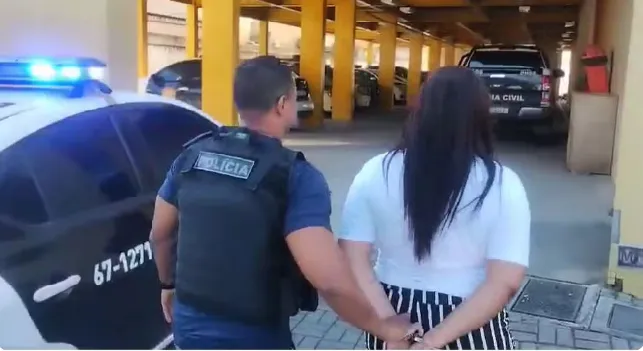 Tuyene Paula da Silva Barral foi presa por mandar matar ex-namorado