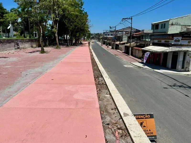 O novo trecho em obras está recebendo trabalhos de terraplanagem no bairro da Trindade