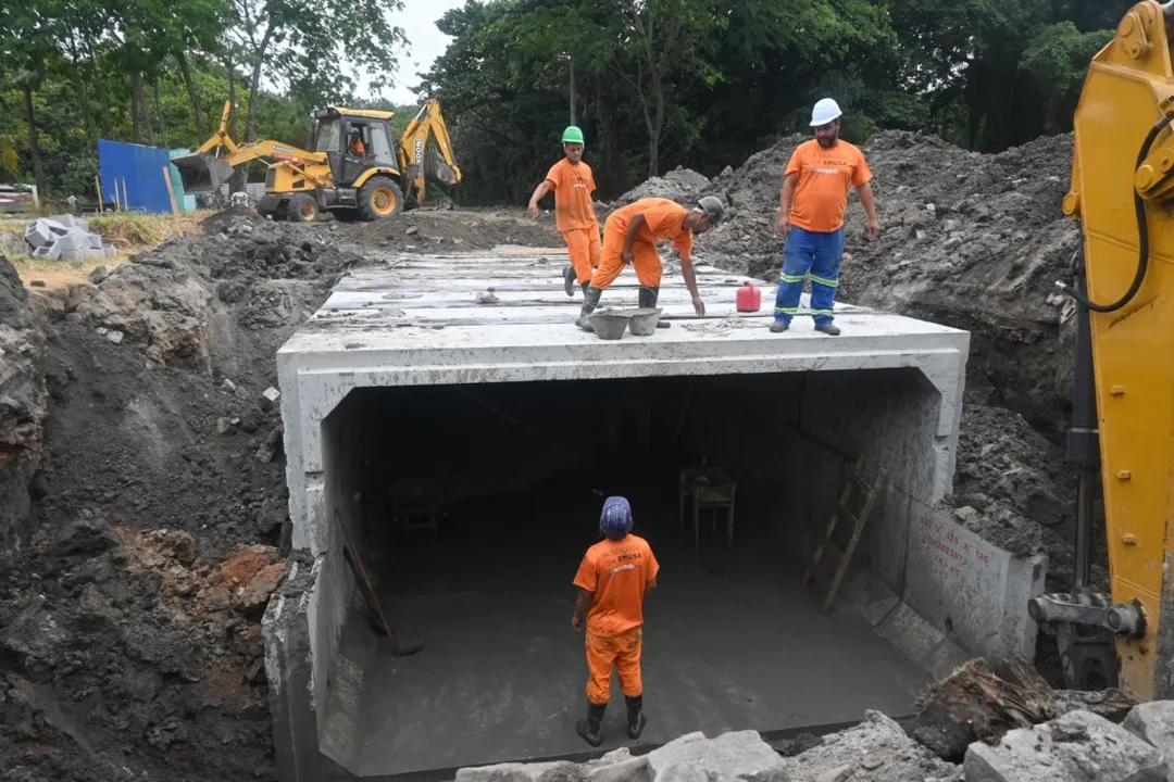 Obras estão em andamento