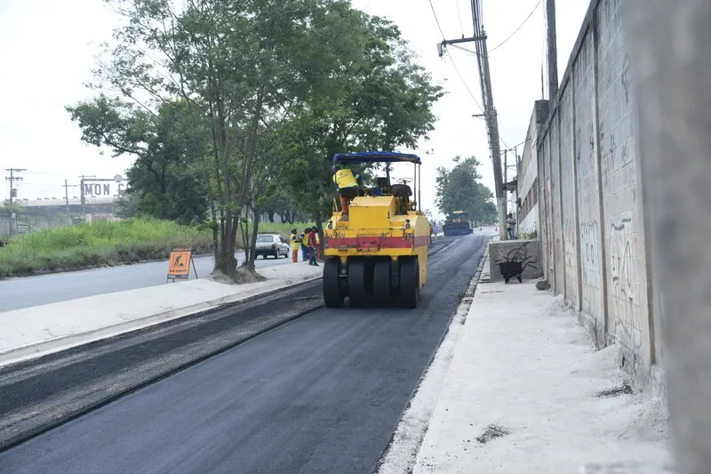 Último trecho da Avenida Presidente Roosevelt recebeu pavimentação