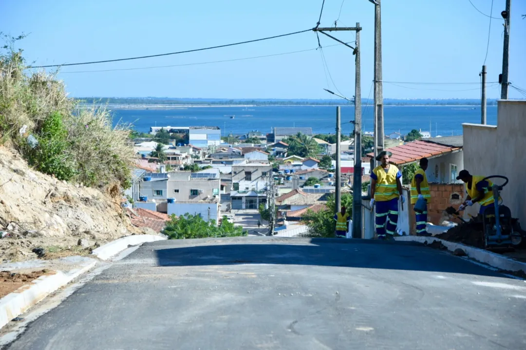 As obras no bairro Colinas, em São Pedro da Aldeia, estão prestar a acabar