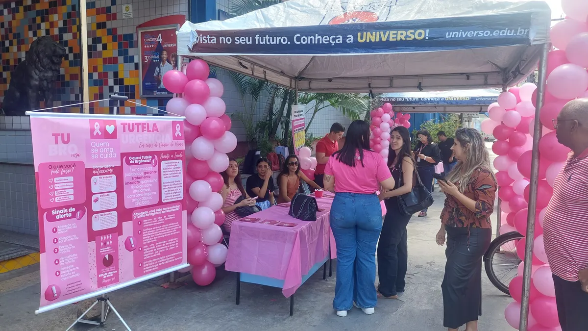 Universo recebe o público na ação social do Outubro Rosa