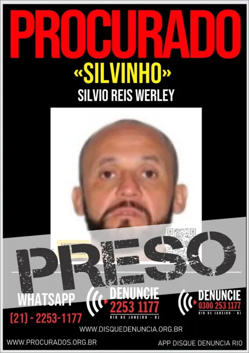 O criminoso "Silvinho" pertencia ao tráfico de drogas do Rio de Janeiro e Petrópolis