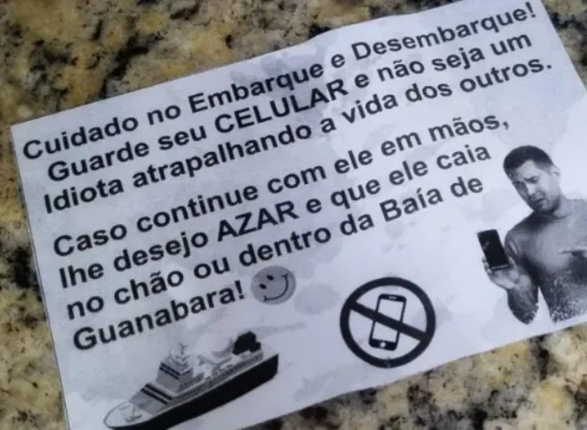 Autoria do bilhete é desconhecida