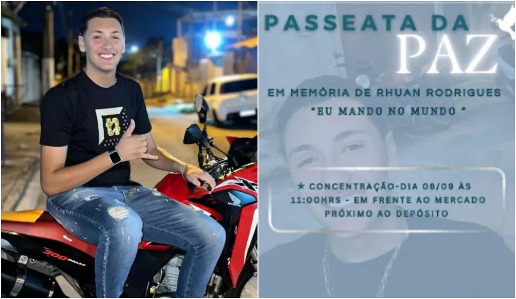 A família de Rhuan Rodrigues irá realizar uma passeata pedindo por paz e justiça