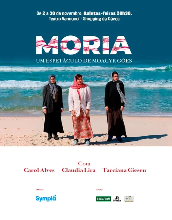 Peça Moria estreia nesta quinta-feira no Teatro Vannucci