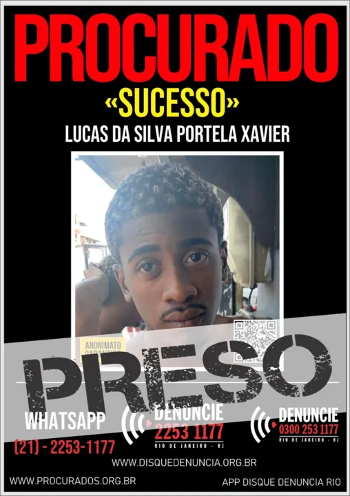 Lucas foi preso no Complexo do Salgueiro