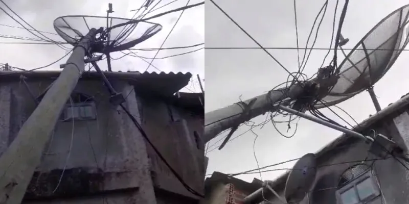 Moradores estão dormindo na sala para fugir de quarto interditado