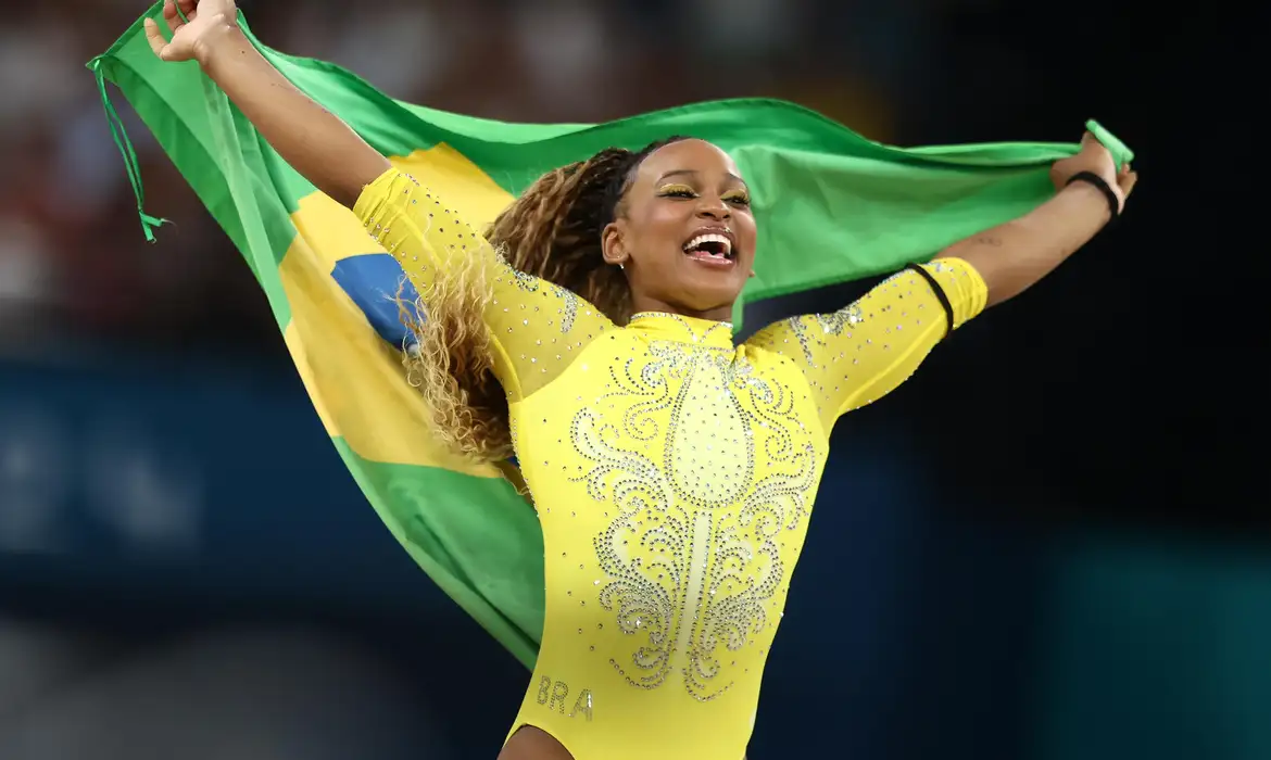 A medalhista olímpica Rebeca Andrade foi anunciada como uma das embaixadoras da próxima edição do evento