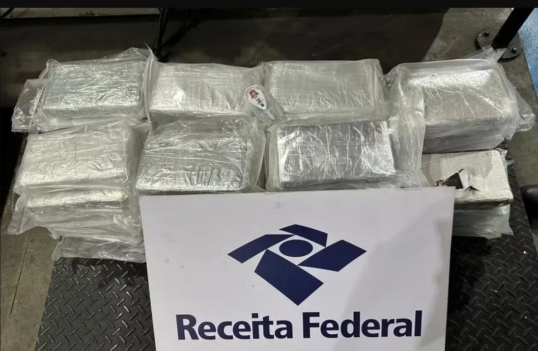 Receita Federal apreende R$ 3 milhões em cocaína no Galeão