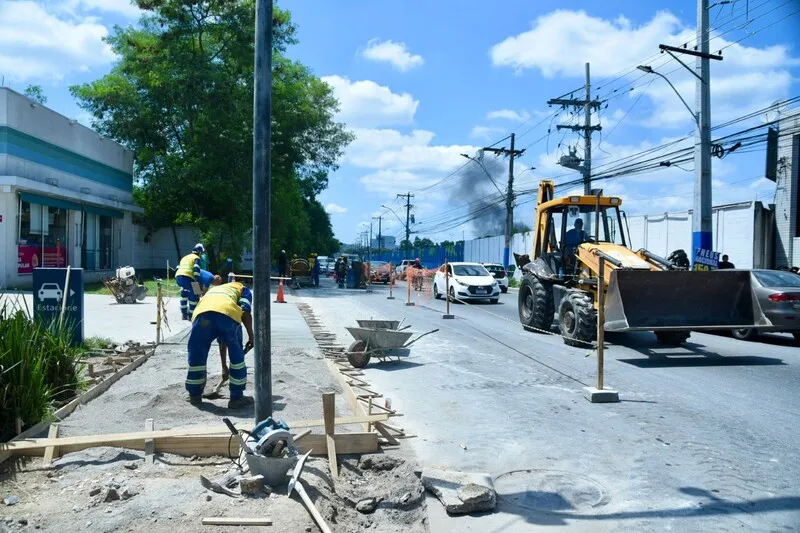 No Colubandê, a ciclorrota está em fase de construção