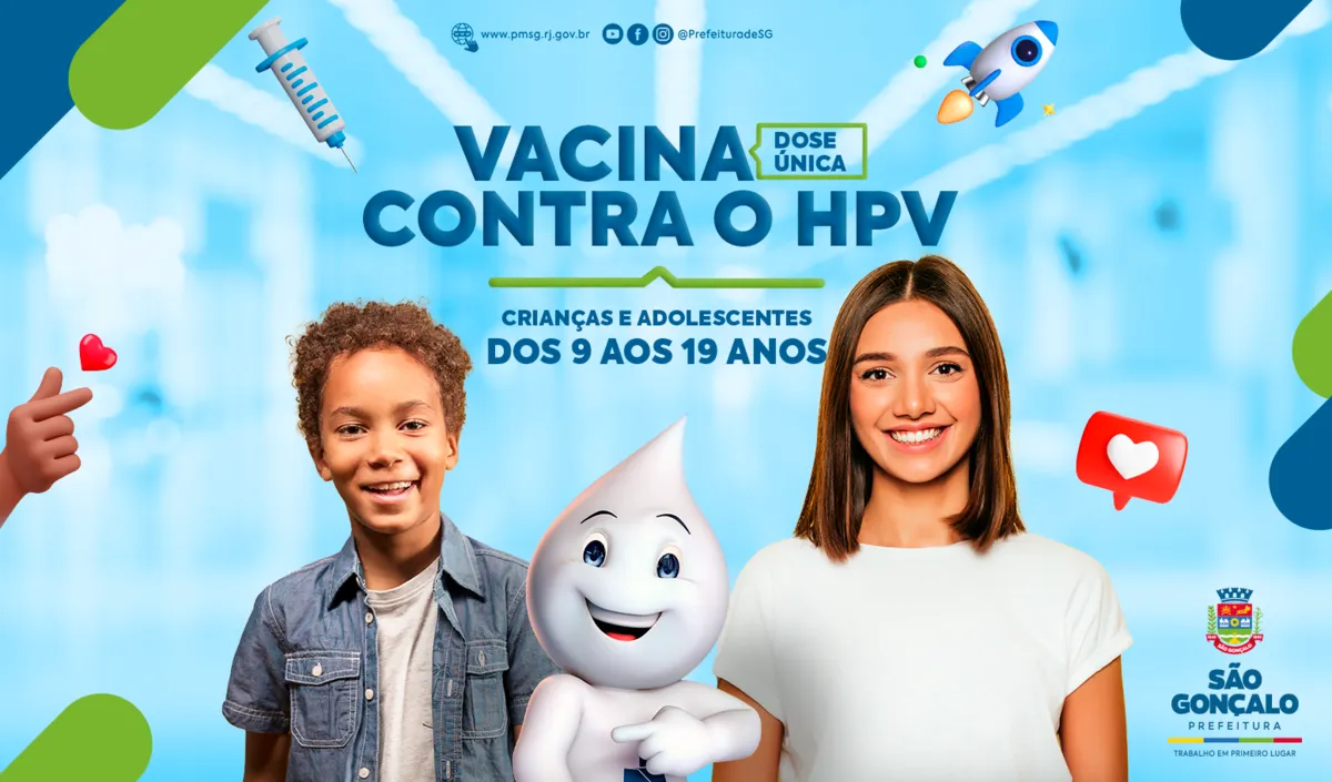 A vacina está disponível nos postos da rede municipal de saúde com sala de vacina, de segunda a sexta, das 8h às 17h