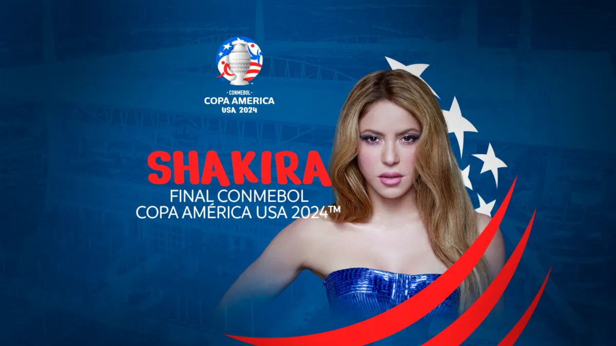 Shakira faz show na final da Copa América, em Miami