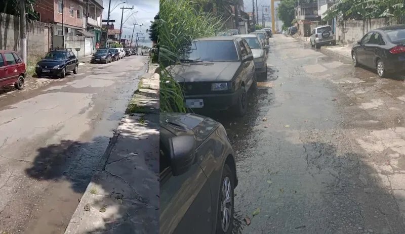 "A rua está cheia dessa água de esgoto fedorenta", desabafa morador