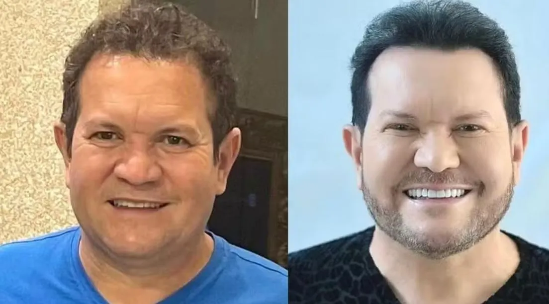 Ximbinha mostra antes e depois após nova harmonização facial