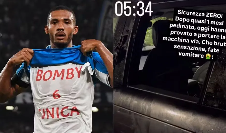 O zagueiro Juan Jesus teve seu carro quebrado na Itália, onde mora