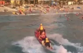 100 banhistas são arrastados por ventania na praia de Copacabana