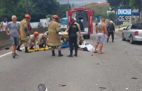 Acidente deixa um morto e congestiona trânsito em Tribobó