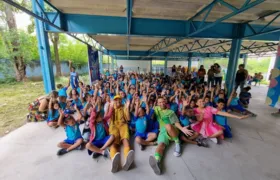 Ano letivo começa nas Escolas Municipais de SG com apresentação teatral sobre meio ambiente e saneamento básico