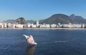 Balão cai próximo a palco de show da Madonna em Copacabana