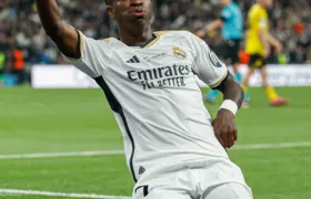 Com gol do gonçalense Vini Jr., Real Madrid vence a Champions League