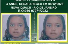 Criança de quatro anos desaparece na Baixada Fluminense