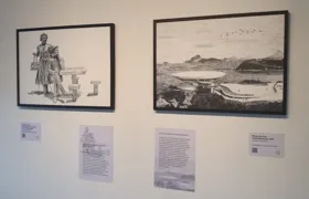 Exposição mostra Niterói em pontilhismo no Campo São Bento