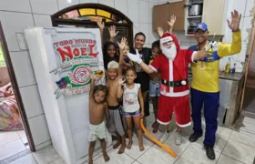 Família com 6 crianças ganha geladeira do Papai Noel dos Correios em SG; vídeo