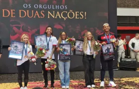 Flamengo homenageia medalhistas olímpicos na Gávea