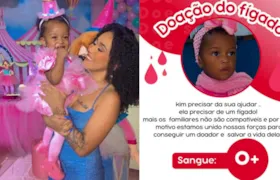 Gonçalense faz campanha de doação de fígado para filha de 1 ano