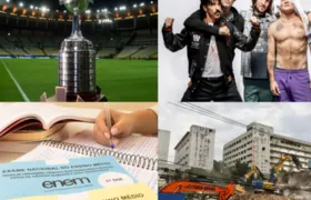 Libertadores, show do Red Hot, Enem e implosão de prédios: confira como vai ficar o Rio neste fim de semana