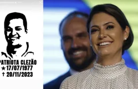 Michelle Bolsonaro faz homenagem a preso do 8 de janeiro: 'Patriota Clezão'