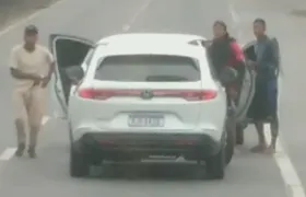 Motoristas flagram assalto de carro em rodovia de SG