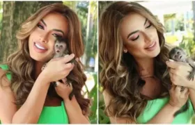 Nicole Bahls comenta sobre investigação após captura de macacos na sua casa, em Itaboraí